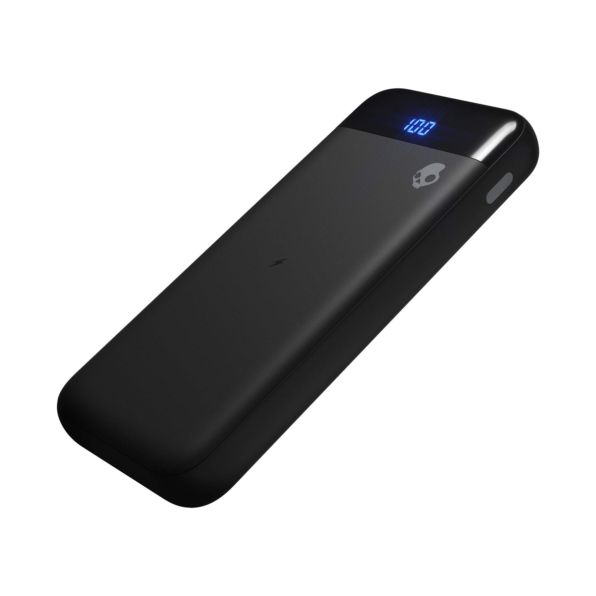Photo 1 of Skullcandy Stash Fuel Wireless Portable Charger, 10000mAh Power Bank with 10W Wireless Charging, 1x USB C and 2x USB A Charging Ports, Bonus USB A to Micro USB / Type C Dual Charging Cable - Black