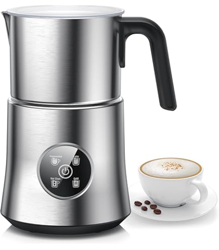 Amazon.com: 5 in 1 Electric Milk Frother: 16.9oz/500ml Large