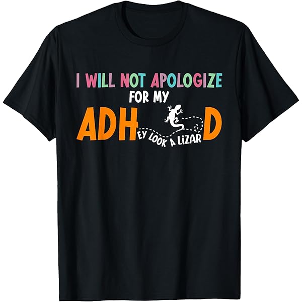 Amazon.com: ADHD Awareness Month Funny ADHD Warrior ADHD Support T