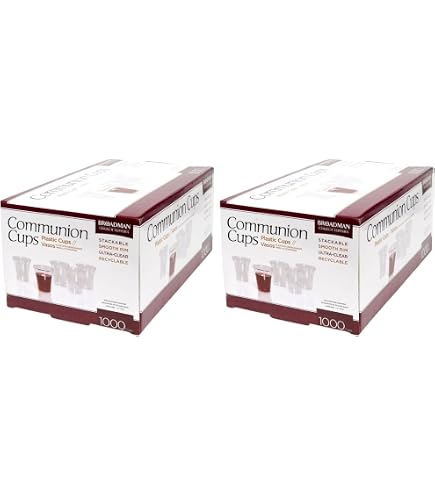 Amazon.com: Grace Communion Cups - Box of 1000 - Plastic Disposable Fits  Standard Holy Communion Trays, 0.5 fl.oz. : Health & Household