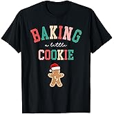 Baking A Little Cookie Cute Christmas Pregnancy Announcement T-Shirt
