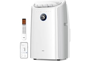 DREO Portable Air Conditioners, 12000 BTU ASHRAE (8000 BTU DOE) Smart AC Unit for Room with Drainage-free Cooling, APP/Voice/