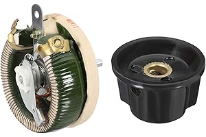 YOKIVE 100W 5 Ohm Rheostat, Ceramic Rheostat Adjustable Resistor High Power Wirewound Potentiometer Variable Resistor with Variable Control Knob Cover