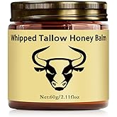 WAESKI Beef Tallow for Skin - Whipped Tallow Honey Balm, Lavender, Deep Moisturization, Natural Hydrating Cream, Relief for Dry & Sensitive Skin 2.11oz