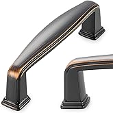 KOOFIZO 10 Pack 3 Inch Oil Rubbed Bronze Kitchen Cabinet Pulls Rubbed Bronze Cabinet Handles Bronze Cabinet Hardware for Kitc
