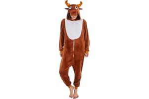 NEWCOSPLAY Unisex Adult Onesie Pajamas Animal One Piece Costume Cosplay Sleepwear