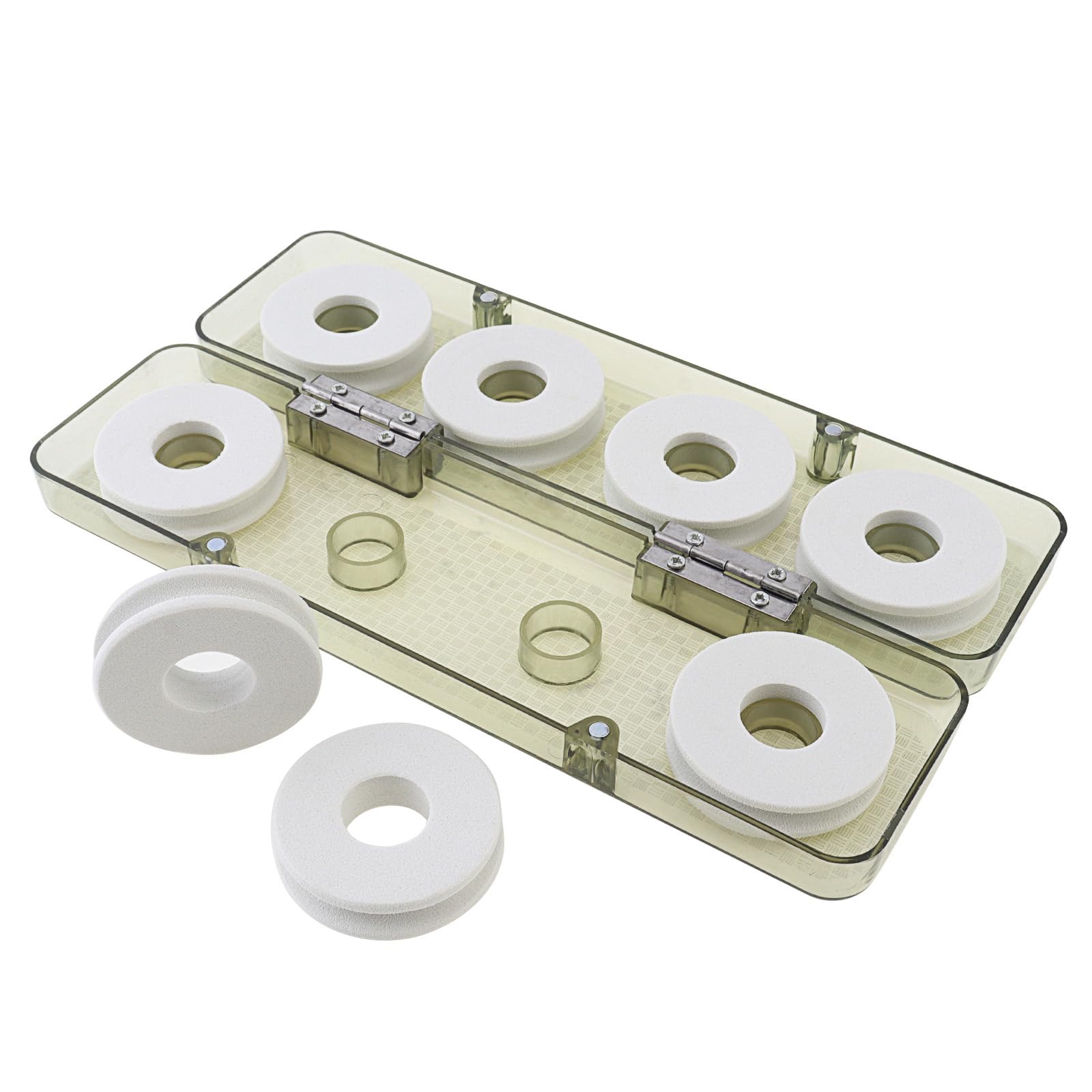 OriGlam 8pcs Fishing Foam Spools Foam Reels Fishing Wire Winder, Fishing Line Board Fishing Line Spools for Storage Organizer Accessories for Fishing Line