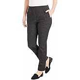 Hilary Radley Womens Midweight Pull On Pant with Pockets