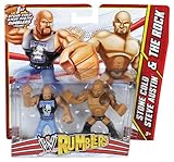 WWE Rumblers Stone Cold and The Rock Action Figure, 2-Pack