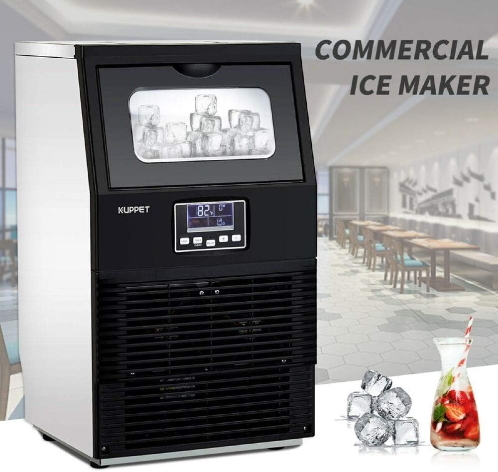 88 lb. Daily Production Freestanding Clear Ice Maker Machine great for Applications in Homes, Restaurants, Bars, Hotels, Grocery Stores, and More