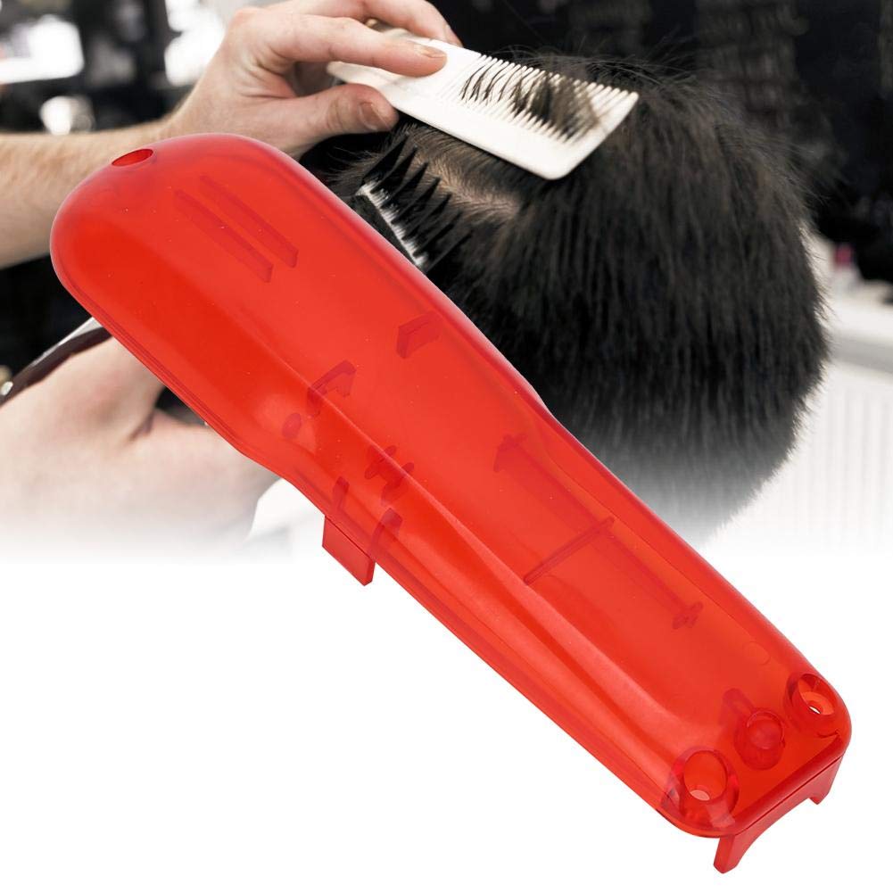 Hair Clipper Replacement Cover, Professional Hair Clipper Replacement Shell Hair Clipper Transparent Protective For Hair Clippers Beautymisc Cover Suitable For (Red)