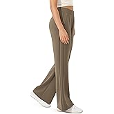 ODODOS Women's Modal Soft Mini Flared Pants with Pockets High Waist Pull-On Casual Lounge Pants-29/31" Inseam