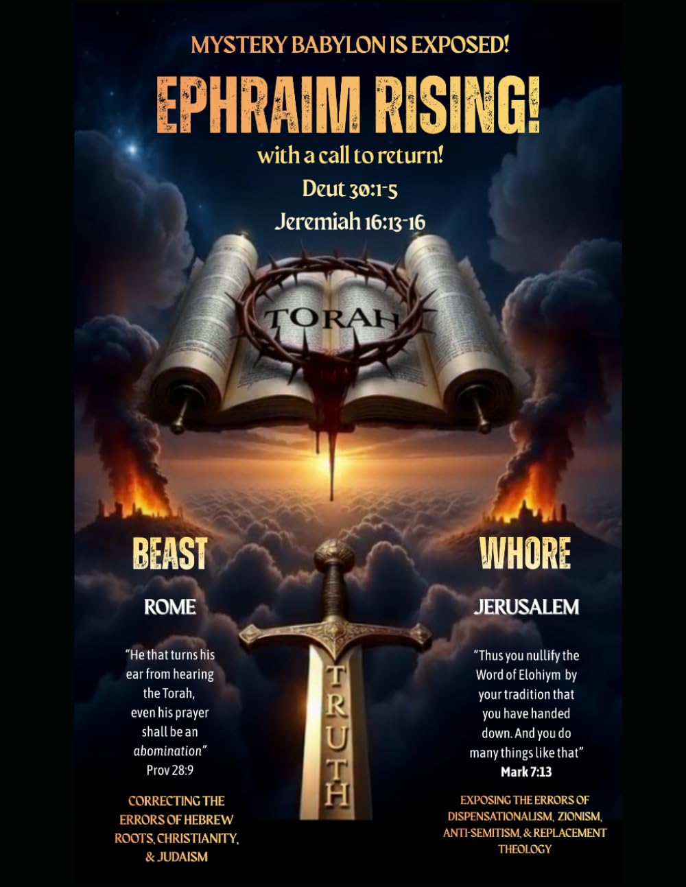 Ephraim Rising!: Mystery Babylon Exposed (You’ve Been Lied To: The Fourth Watch, A Guide for those Hungry for the Truth of THE WORD)