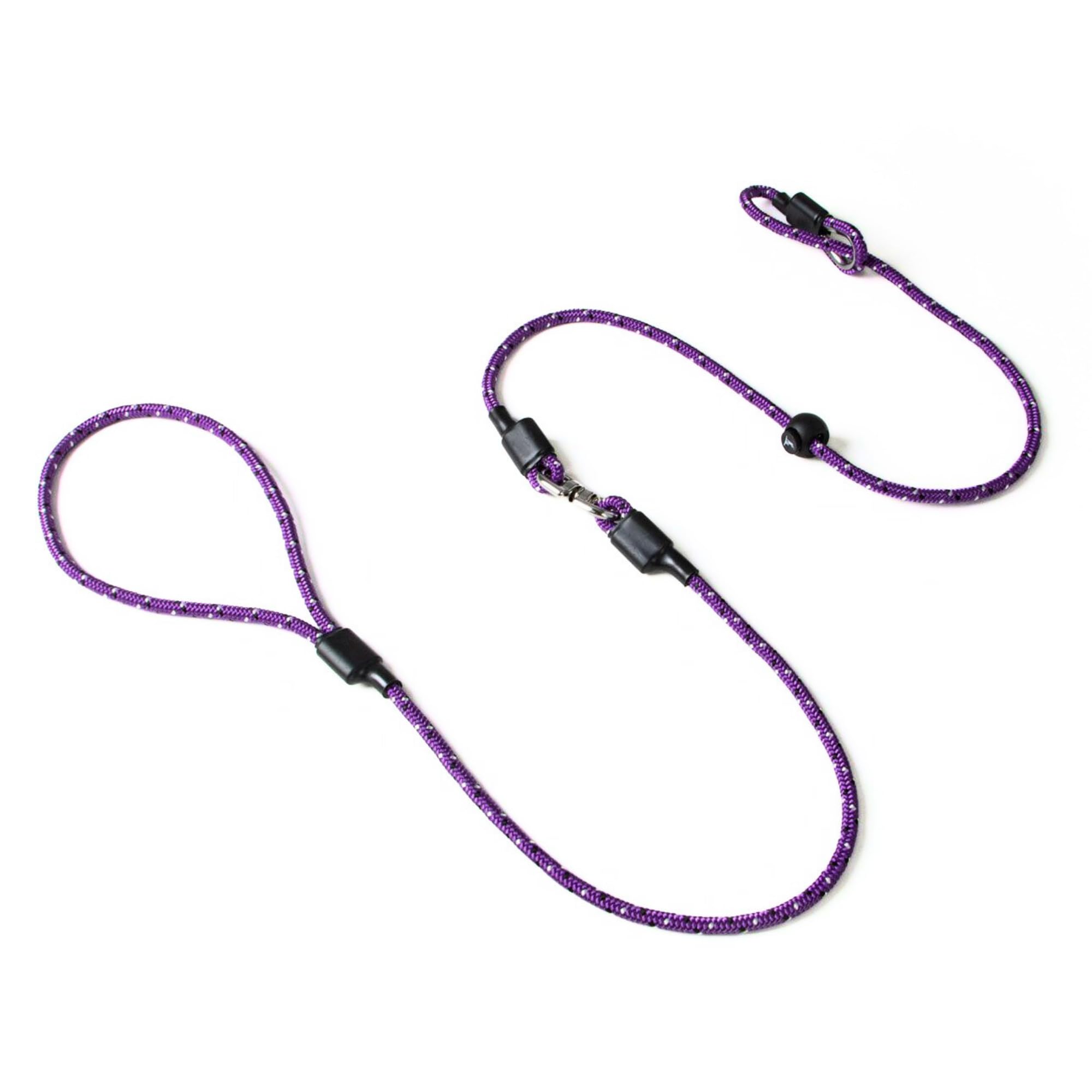 Dog & Field Pro Trialler Swivel Slip Lead, Purple. 1.2m Rope Slip Lead For Dogs With Button Press Stopper, Easy To Slip On, No Collar Or Harness Needed. Anti-Tangle Dog Leash (Purple)