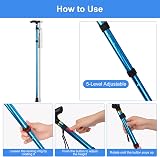 supregear Folding Walking Cane Adjustable Lightweight Blue 85-95 cm view 3