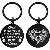 Yobent Sympathy Gifts for Loss of Dad, Dad Memorial Remembrance Condolence Keychain for Losing Father, Grieving Gifts for Loss of Father