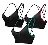 AKAMC Women's Removable Padded Sports Bras Medium