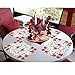 OurWarm 6pcs Embroidered Christmas Placemats, Red Poinsettia Placemats with Holly for Christmas Holiday Decorations, 11 x 17 Inch Christmas Table Mats