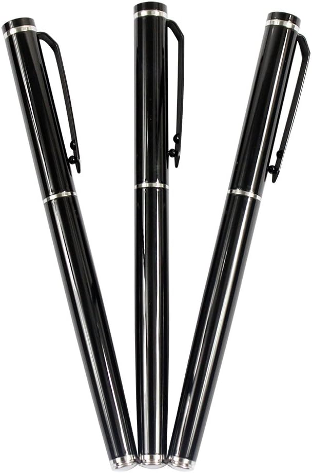 Ranvi JinHao 101 Black Fountain Pen With Silver Circle, 3 PCS, 1 x Fountain Pen,1 x Fine fountain,1 x Calligraphy Pen, Gift Box