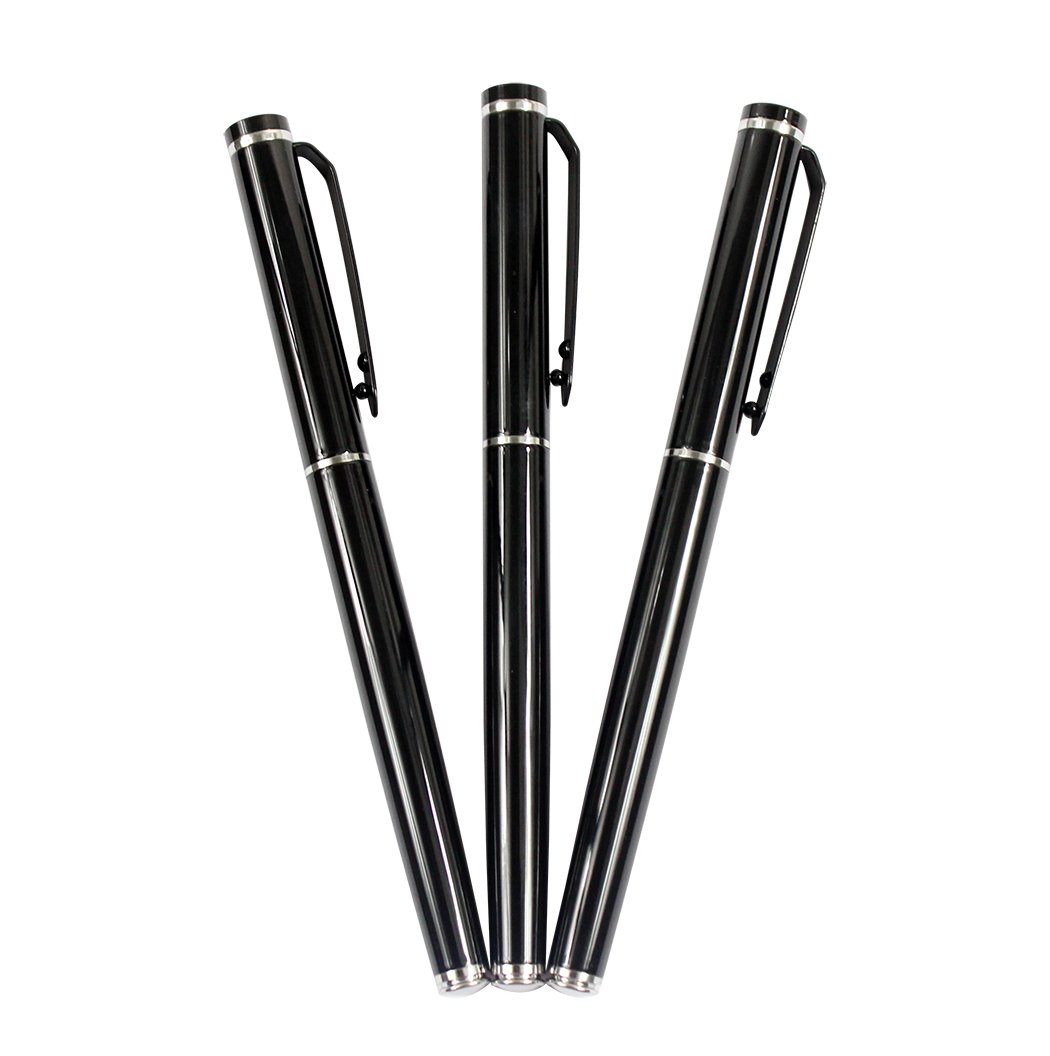 Ranvi JinHao 101 Black Fountain Pen With Silver Circle, 3 PCS, 1 x Fountain Pen,1 x Fine fountain,1 x Calligraphy Pen, Gift Box
