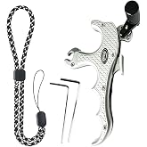 JIANZD Bow Release for Compound Bow 4 Finger, 360&deg; Rotatable Auto Caliper | with wrench Adjust Tool,Solid Aluminum,auto jaw closure, for Compound Bow Hunting &amp; Target Shooting