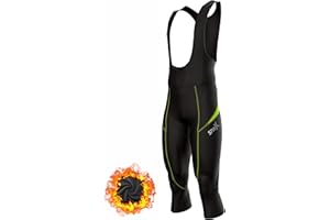 Sparx Men's Elite Super Roubaix Thermal Cycling 3/4 Bib Tights Bib Knicker Coolmax Padded