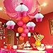 Pink And White Hanging Honeycomb Cupcake Decorations - Pack Of 4 - Hanging Tissue Paper Cupcake Party Decorations. Great For Parties And Birthdays!