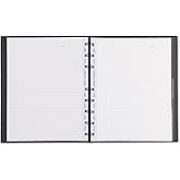 Blueline MiracleBind Notebook, Black, Lizard-Like, Hard Cover, 9.25" x 7.25", 150 Pages (AF9150.81)