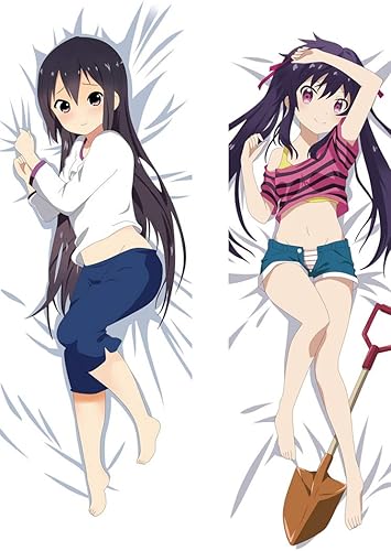 Amazon 恵飛須沢胡桃 抱き枕カバー 枕カバー 18禁 アニメ セクシー 無地 ピーチスキン 60 180cm 等身大 18禁枕 萌え工房c アニメ 萌えグッズ 通販