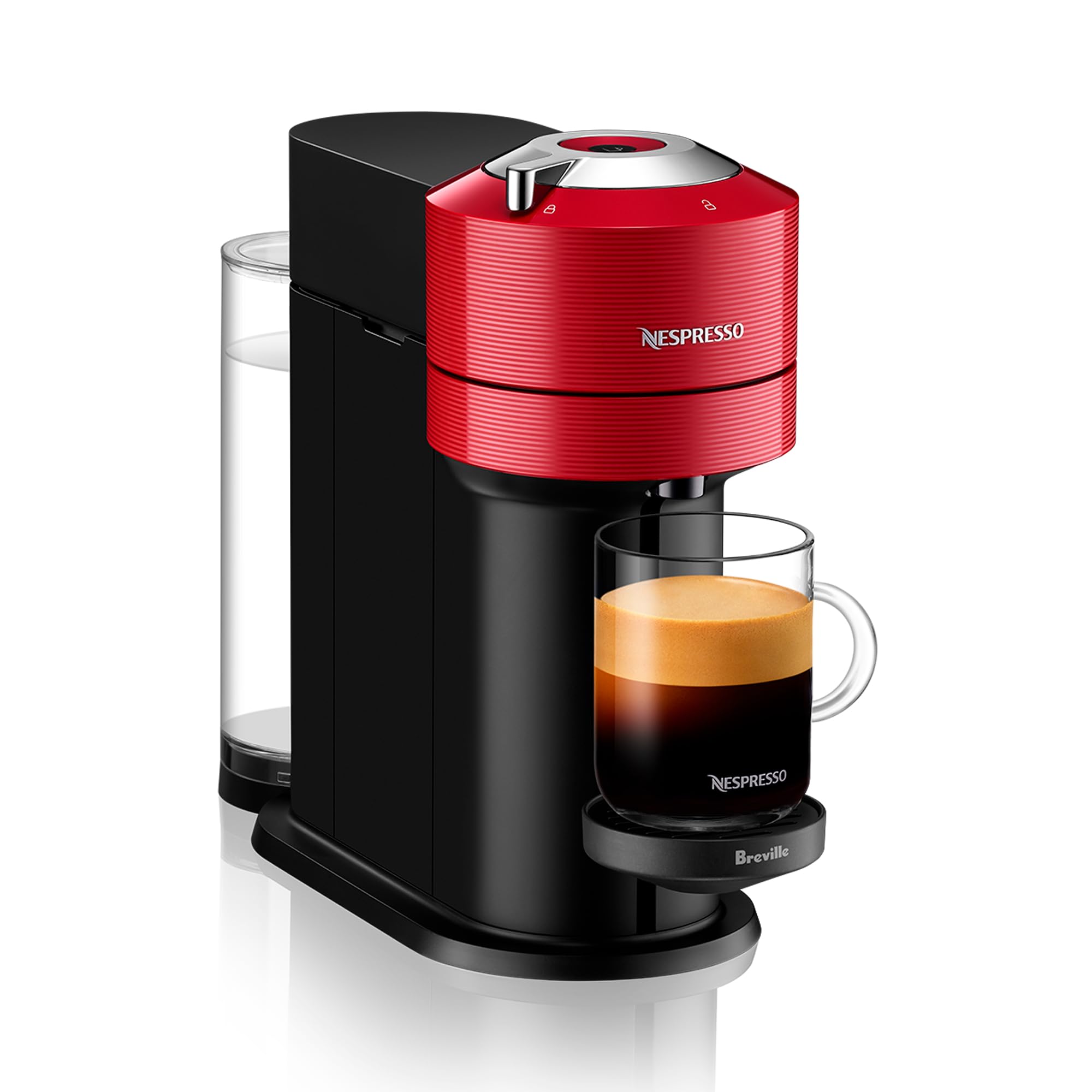 Nespresso Vertuo Next Coffee and Espresso Machine by Breville, Cherry Red, 1.1 Liters