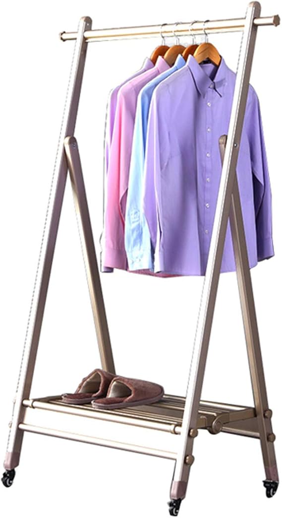 Outdoor Clothes Rail, Condominium Homestay Coat Rack Multifunction Fold Clothing Rack Amazon.co