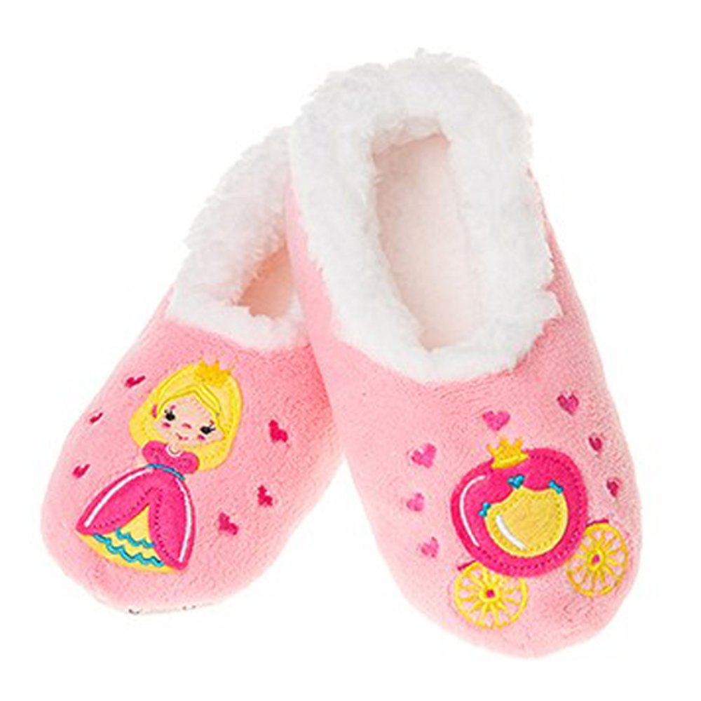Snoozies Fairy Tale Kids Designs Girls Size UK 2-3, Pink Princess