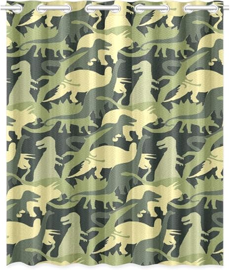 YXUAOQ Oscurecimiento de la habitación Cortina de Ventana Camuflaje