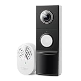 Tapo 2K+ Wired or Battery Powered Smart Video Doorbell with Chime - 180° Field of View, Person/Vehicle/Package Detection, Ring Call, 2-Way Audio, Subscription-Free Local Storage or Optional Cloud,D225