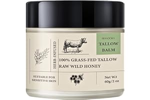 FRANDORA Beef Tallow & Honey Balm – All-Natural Moisturizer Hydrates and Nourishes the Skin, Grass-fed Beef Tallow Honey Balm blend - Ultra-Nourishing Moisturizer for Face, Body & Hands.