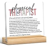 Physical Therapist Gifts for Men Women, Thank You Appreciate Gifts, Retirement Gift, Physical Therapist Definition Acrylic Desk Sign Office Decor