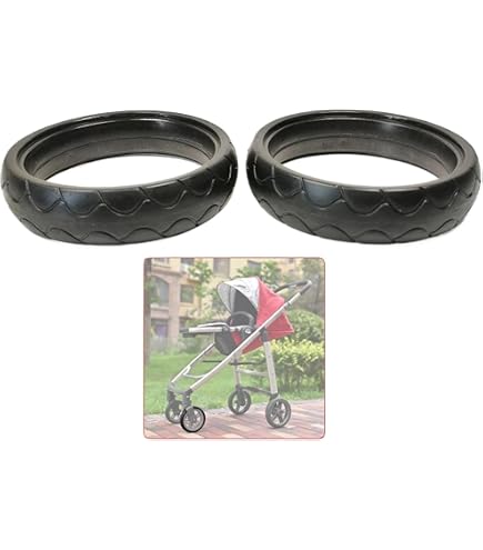 Stroller Rear Tire for Uppababy Cruz V1 Pushchair Back Wheel PU Tubeless Tyre Cover Wheel Casing Baby Buggy Replace Accessories Health & Personal Care
