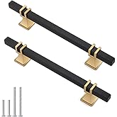 Lepatape 10 Pack 5 Inch Black and Gold Cabinet Pulls Black and Gold Cabinet Handles Kitchen Cabinet Handles Dresser Drawer Pulls Kitchen Cabinet Hardware