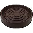 Shepherd Hardware 9067 3-Inch Round Rubber Furniture Cups, Brown, 2- Pack