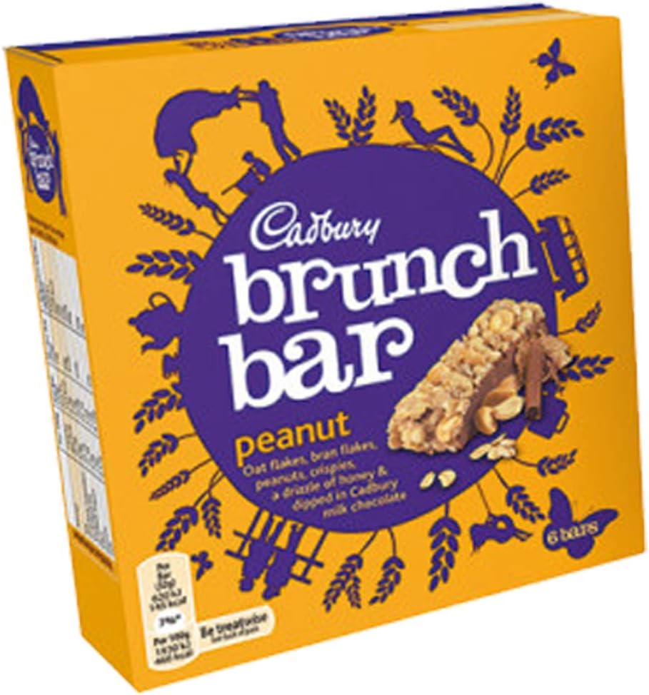 Cadbury Brunch Bar Peanut 6 x 32g (Box of 6) Amazon.co.uk Grocery