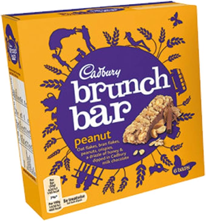 Cadbury Brunch Bar Peanut 6 x 32g (Box of 6) Amazon.co.uk Grocery