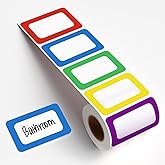 LKXSPLABE Name Tags Labels 400 Stickers,5 Colors Personalized Stickers