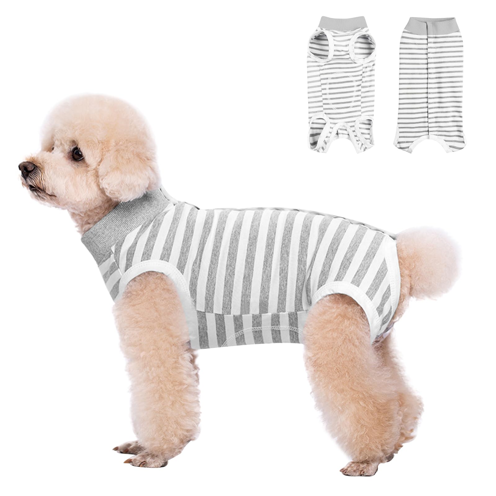 FEimaX Dog Surgery Recovery Suit Female and Male Spay with Pee Hole, Pet Body Suits for Puppy After Spayed, Neuter Surgical Onesie for Small and Medium Dogs Cats, Alternative Bandages E-Collar & Cone — image 1