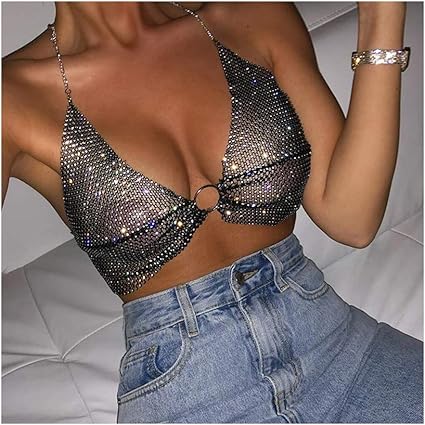 rhinestone bralette top