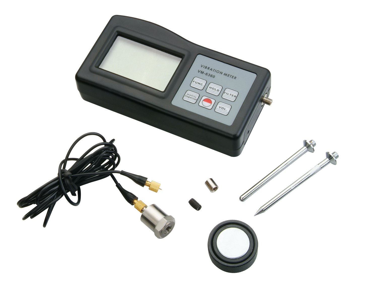 Landtek VM6360 Digital Vibration Meter Tester Vibrometer Gauge with
