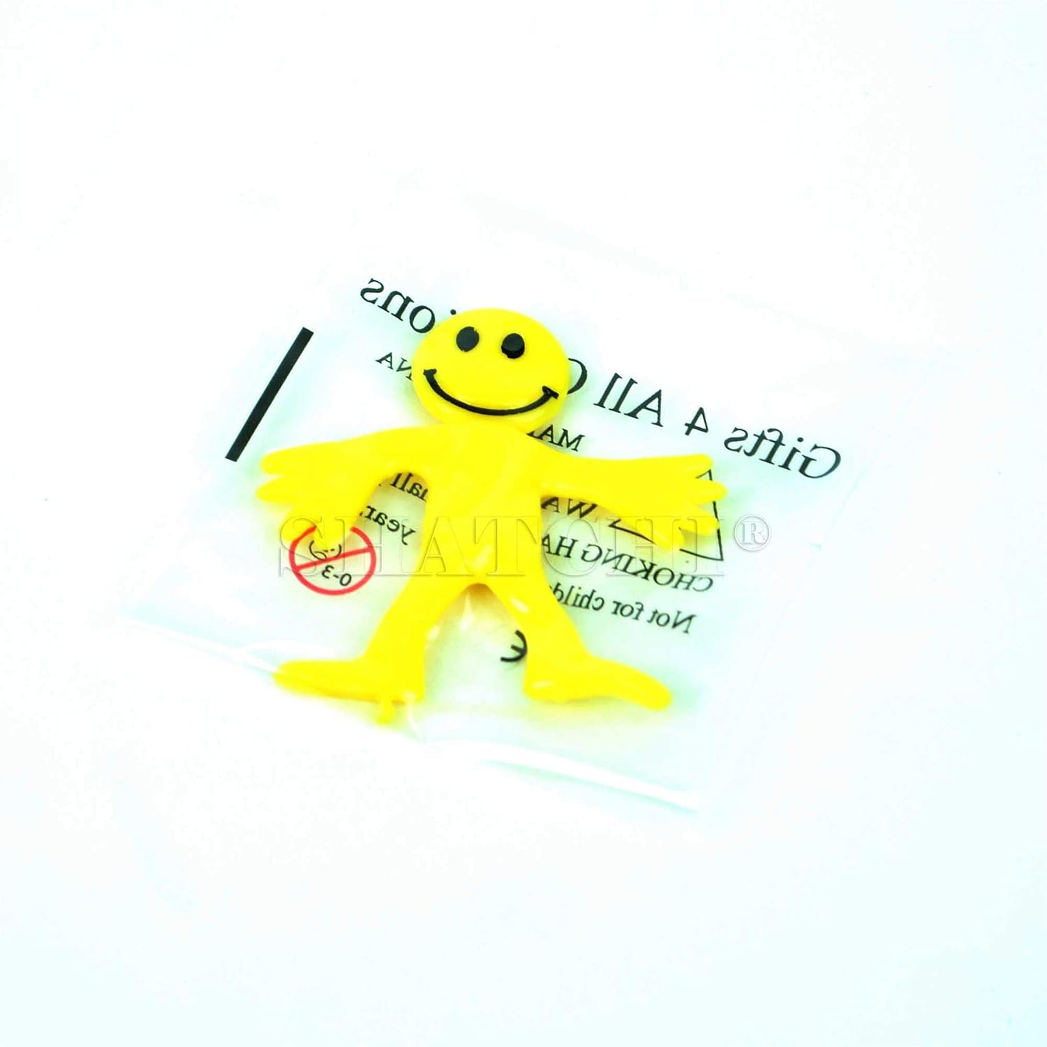 4Pk Stretchy Men Assorted Party Bag Fillers for Kids Birthday Party Unisex Strechy Smile Men Toys Ideal for Classroom Gifts Lucky Dip Prizes Giveaways Pinata Stocking Favours for Boys & Girls - Image 5