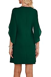 RUMIA Cocktail Dresses for Women Flutter 3/4 Sleeve