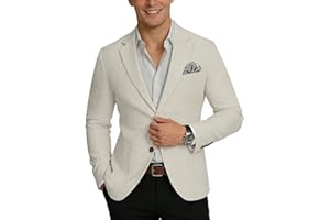 Linen Blazers for Mens Linen Suit Jackets Mens Lightweight Sports Coats Casual Blazer for Men Summer Blazer Slim Fit