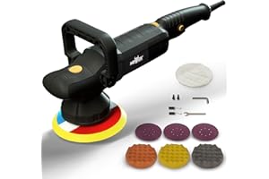 MOWOX POWER 6" Dual Action Buffer Polisher,1200w polisher,6 Variable Speed Car Buffer Polisher with Detachable Handle,Pulidora De Autos For Car, Boat Sanding, Polishing, And Waxing