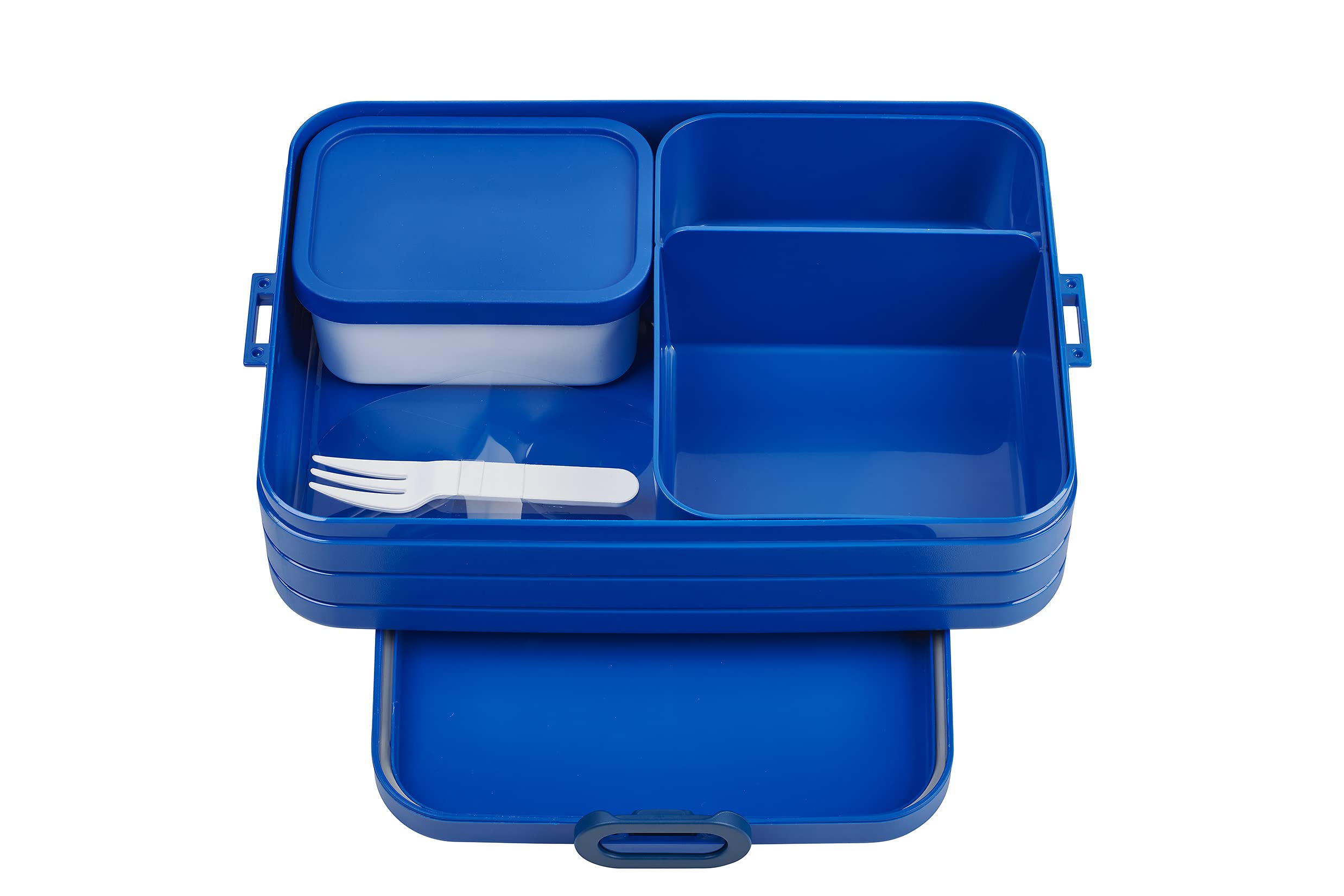 Mepal – Bento Lunchbox Take A Break Large – Lunch Box With Bento Box – Lunch Box For Sandwiches, Small Snacks & Left Overs – Snack & Lunch - 1500 ml - Vivid Blue